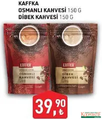 KAFFKA OSMANLI/DİBEK KAHVESİ 150 G fiyat ve kampanya bilgisi